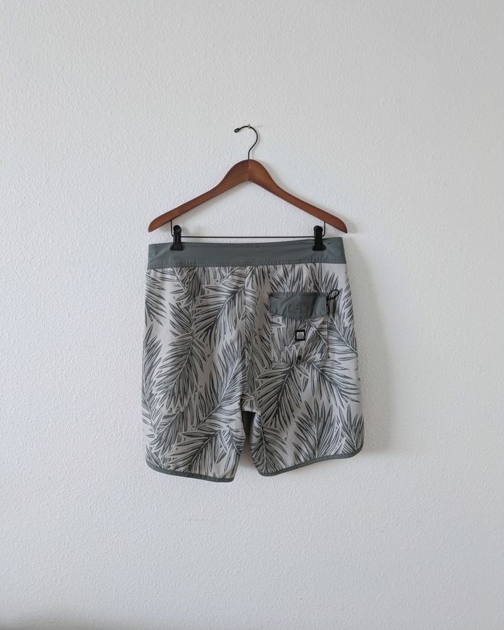 Reef Palm Print Boardshort back