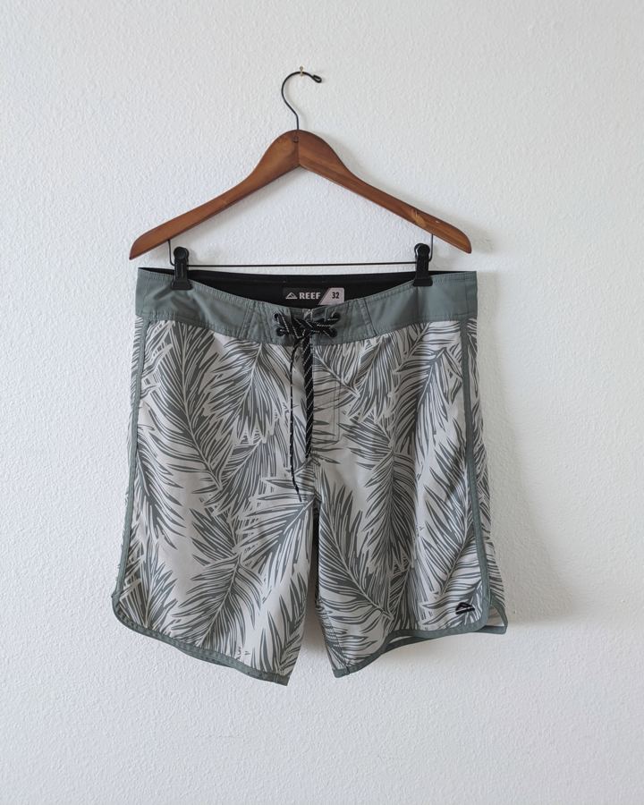 Reef Palm Print Boardshort