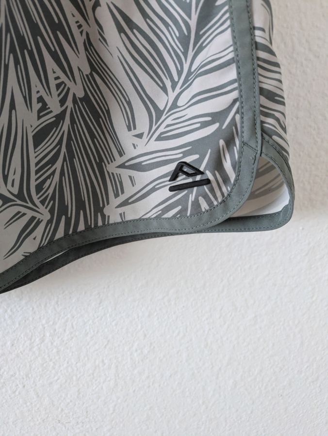 Reef Palm Print Boardshort macro