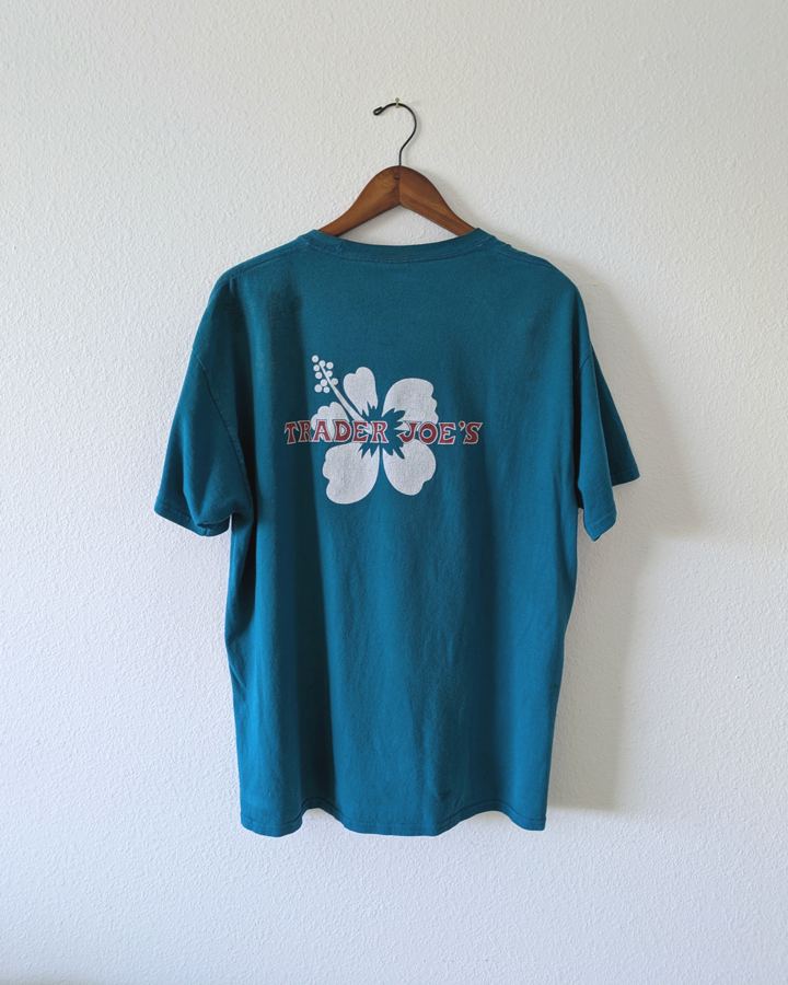 Vintage Trader Joe's Hibiscus Tee back