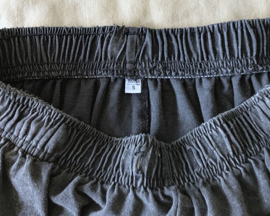 Faded Black Barbed-Wire Graphic Shorts macro