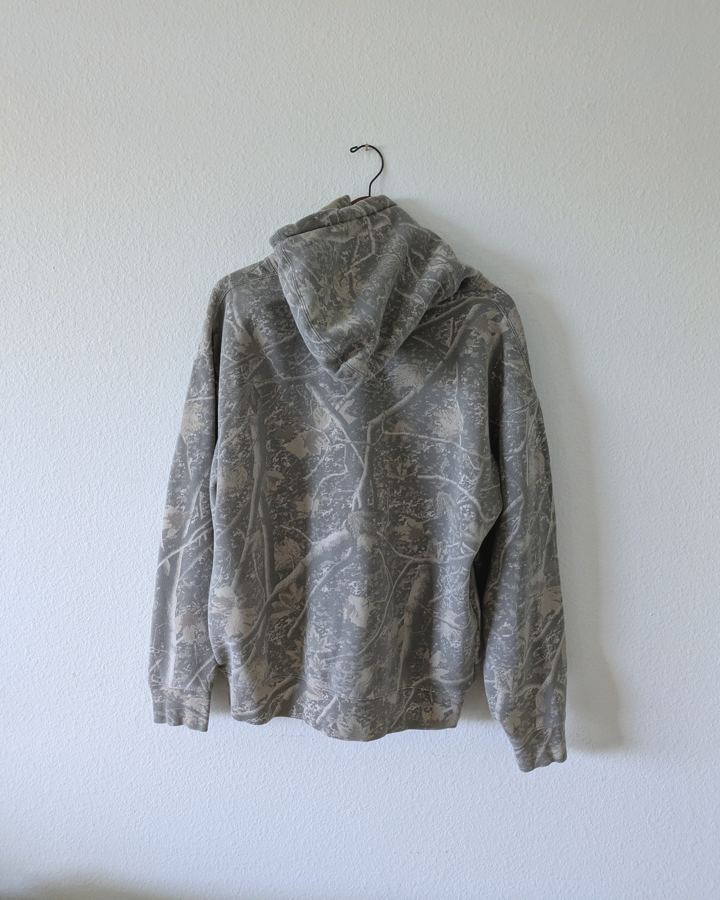 Heavyweight Realtree-Style Camo Hoodie back