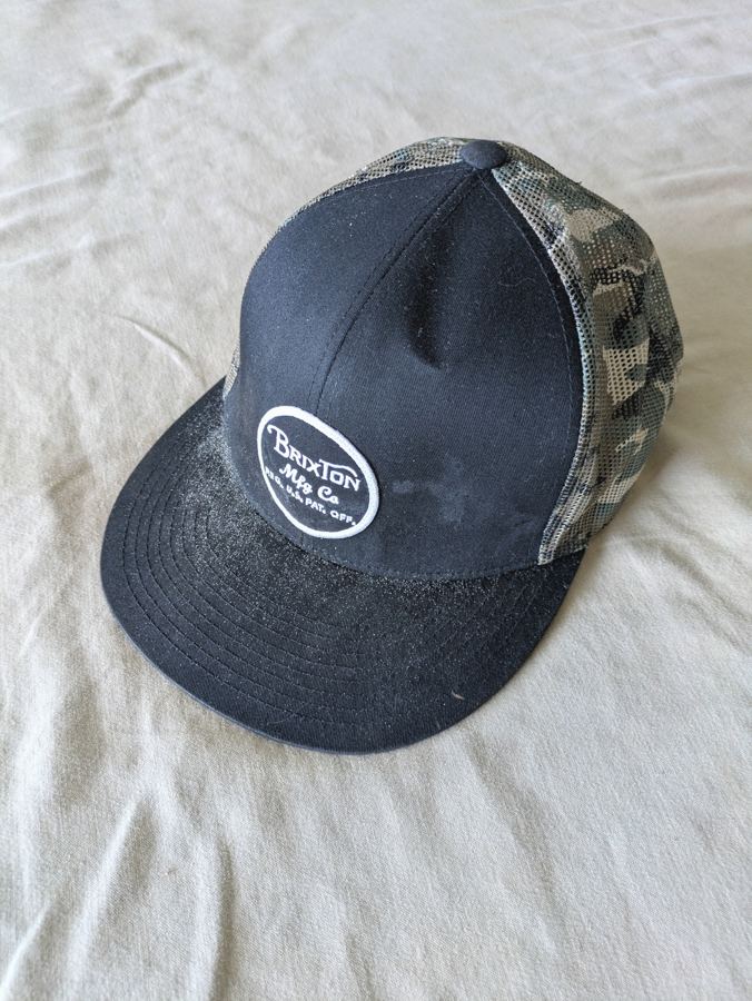 Brixton Mfg Co. Camo-Back Trucker Cap back