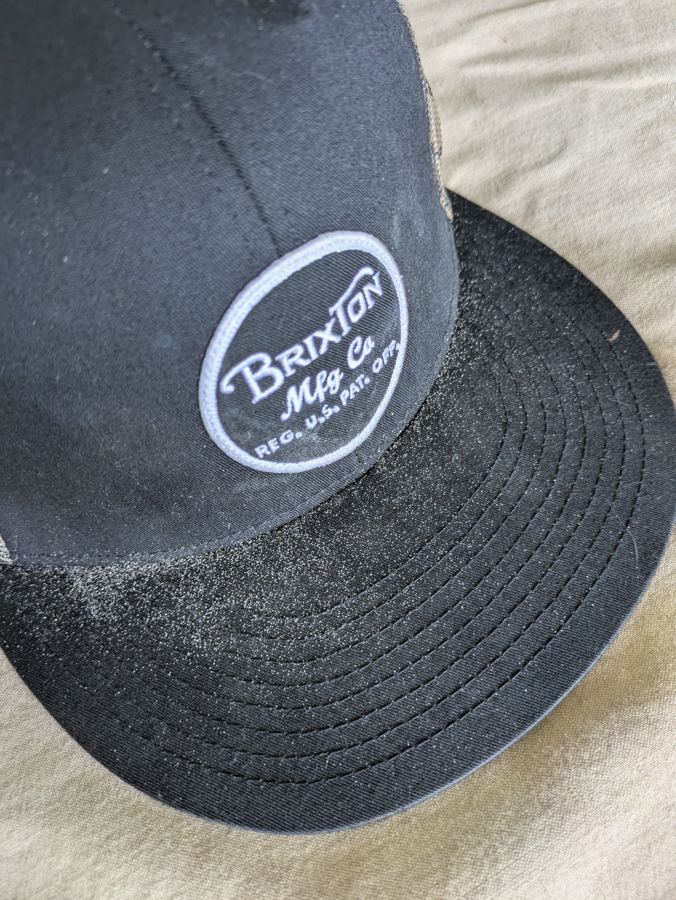 Brixton Mfg Co. Camo-Back Trucker Cap macro