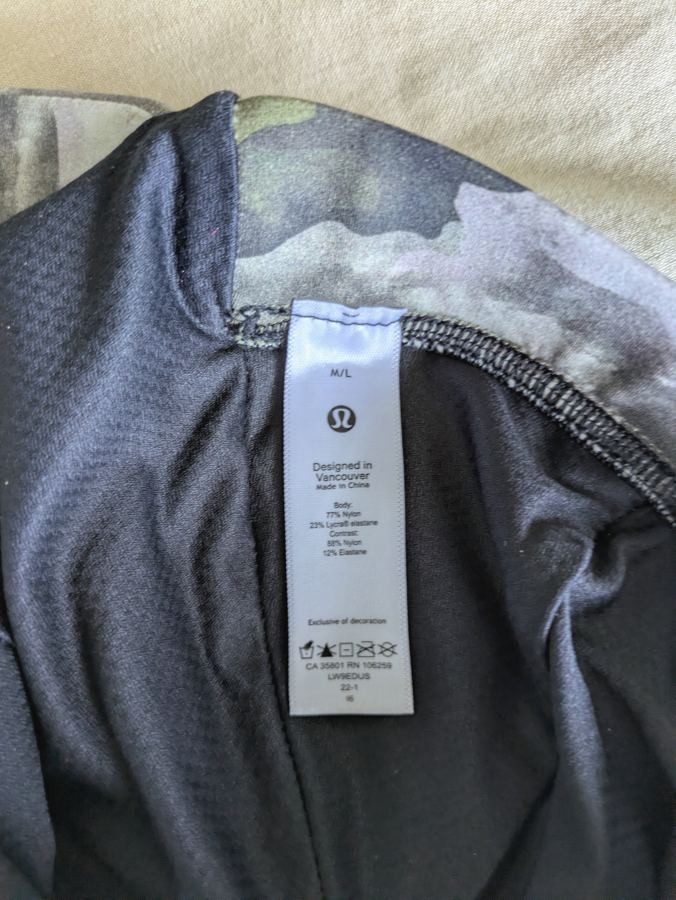Lululemon Camo Running Hat macro
